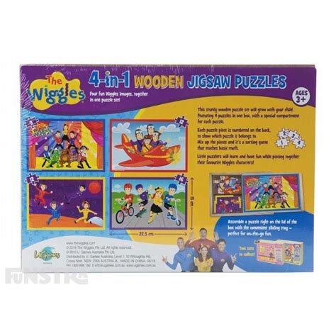 The Wiggles 4 In 1 Wooden Jigsaw Puzzles Funstra