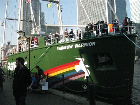 Greenpeace Rainbow Warrior Iii In London Caroline Banks
