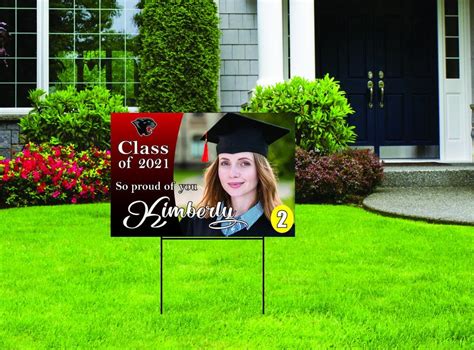 Custom Graduation Yard Sign 24x36 With H Stake Senior Lawn Etsy