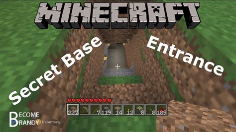How To Make A Secret Base Entrance In Minecraft Xbox Youtube