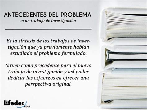 Antecedentes Del Problema Concepto Y Ejemplos