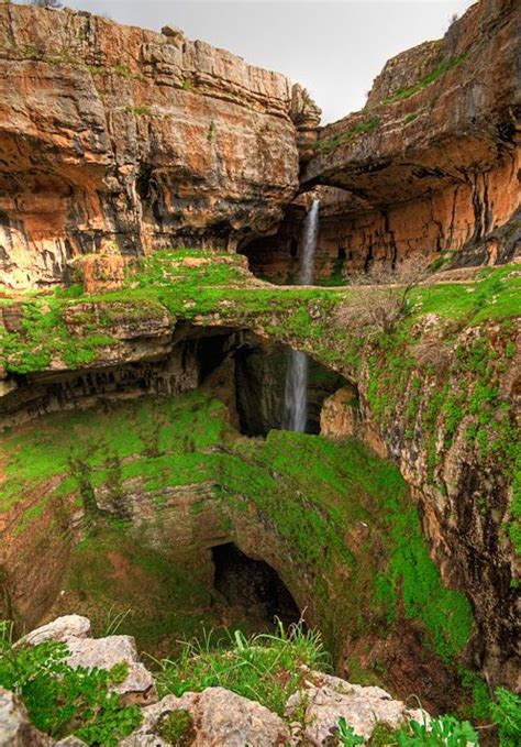 Baatara Gorge Waterfall Tannourine Lebanon Places To Travel