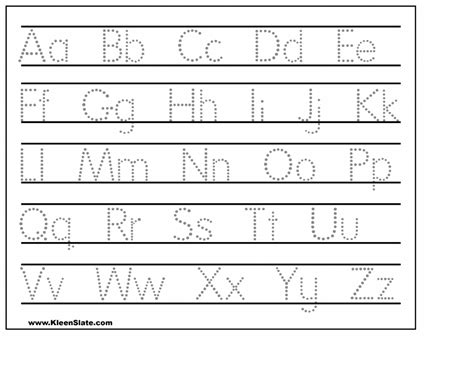 Trace Alphabets Worksheets Printable Prntbl Concejomunicipaldechinu