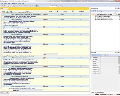 Safety risk assessment features 8 steps: Risk Identification Checklist - To Do List, Organizer ...