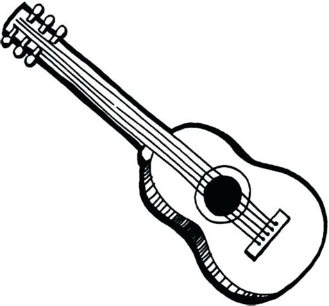 The electro acoustic guitar 230 x 230px 12.91kb. Acoustic Guitar Coloring Pages at GetColorings.com | Free ...