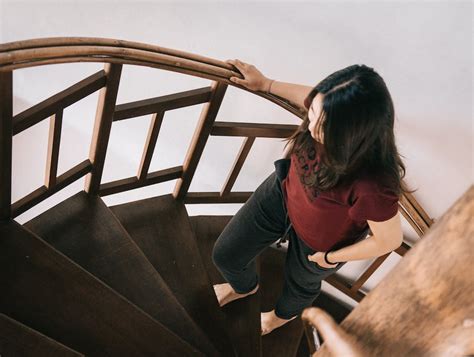 Woman Going Up The Stairs · Free Stock Photo
