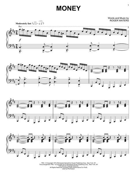Maybe you would like to learn more about one of these? Money | Sheet Music Direct