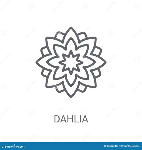 Dahlia Icon Trendy Dahlia Logo Concept On White Background From Stock