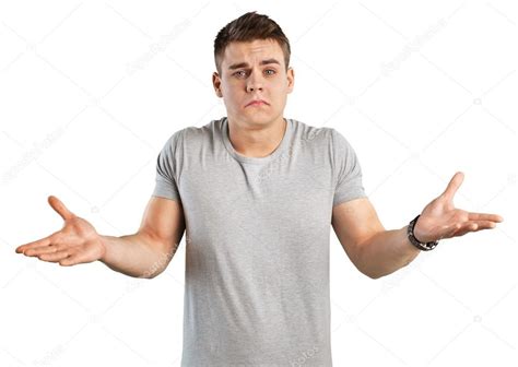 Young Man Shrugging Shoulders Stock Photo By ©billiondigital 118522528