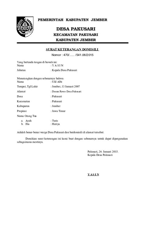 Sementara surat keterangan yang dikeluarkan oleh kelurahan nanti. Contoh Surat Pindah Domisili Dari Kelurahan - Kumpulan ...