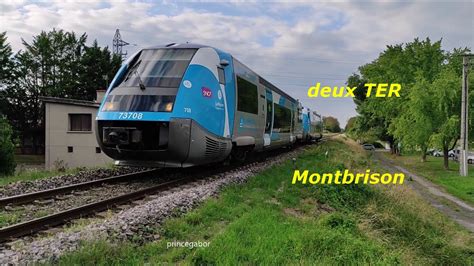 Trains Ter St Etienne Chateaucreux Montbrison Aout Youtube