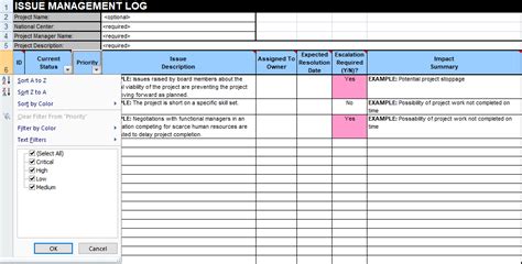 Issue Tracking Template Excel Free Download Spreadsheettemple