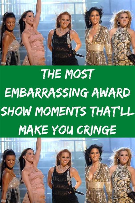 The Most Embarrassing Award Show Moments That Ll Make You C Artofit