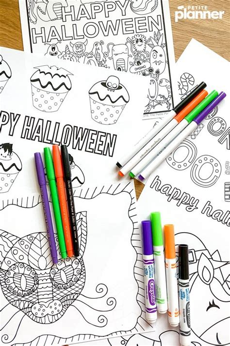 halloween coloring pages  adults kids