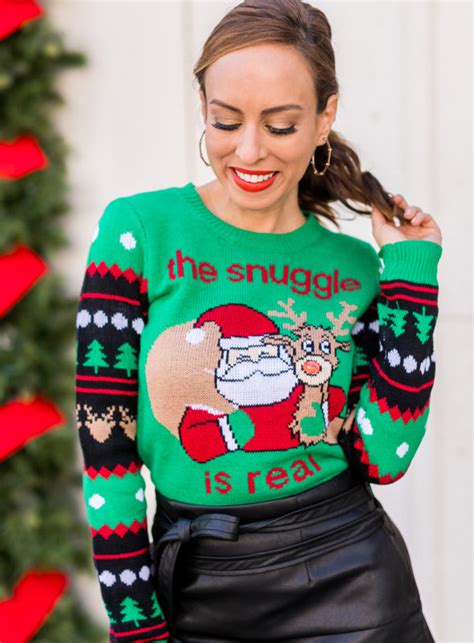 Sydne Style Shows Cute Ugly Christmas Sweaters Under 50 Sydne Style