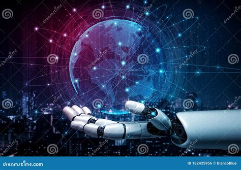 Future Artificial Intelligence Robot And Cyborg Stock Photo Image Of
