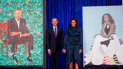 Barack And Michelle Obamas Official Portraits Unveiled Cnn Style