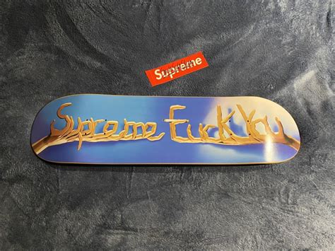 Supreme Supreme Fuck You Skateboard Deck Grailed