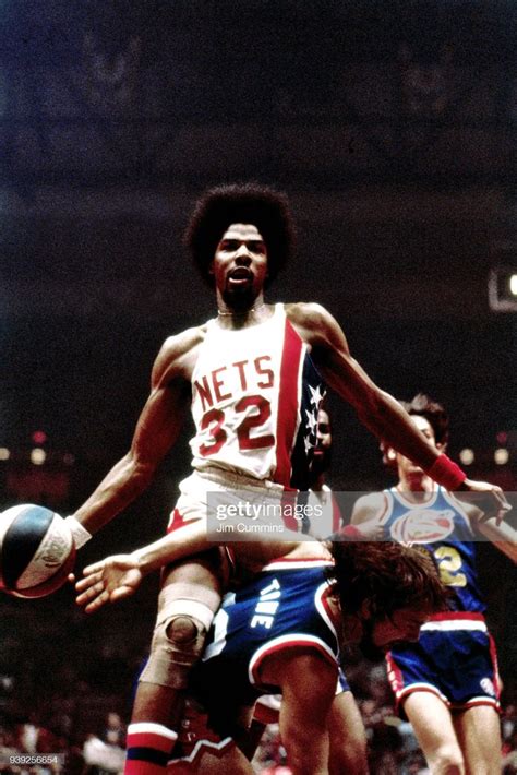 Julius Erving Of The New York Nets Handles The Ball Circa 1974 At The