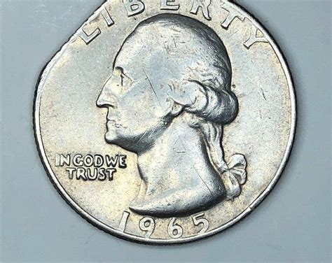 Very Rare Error 1965 Quarter No Mint Mark Etsy Rare Coins Worth
