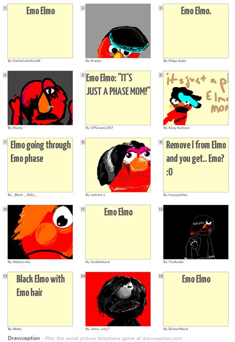 Emo Elmo Drawception