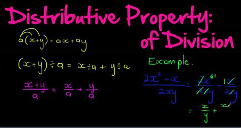 Distributive Property of Division - YouTube