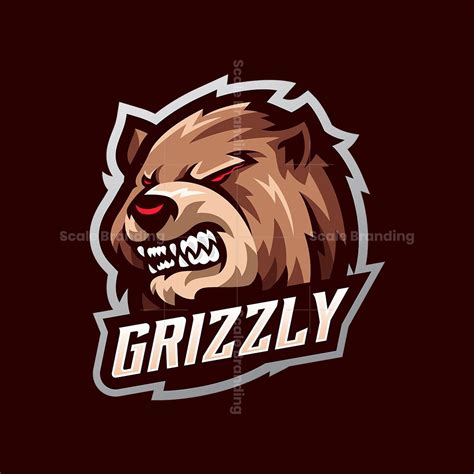 Grizzly Mascot Logo