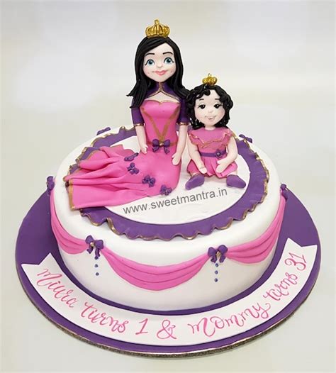 Can i call you a mother? Mom and Daughter birthday theme customised cake in Pune ...