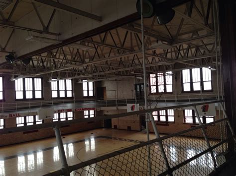 Abandoned Gymnasium In Cooley High School Detroit Michigan Detroit