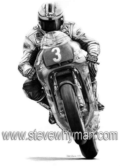 Joey Dunlop Steve Whyman Motorcycle Art