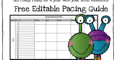 (dates in parenthesis indicate when each topic was updated). Freebielicious: Free Editable Pacing Guide