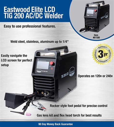 Eastwood Elite Lcd Digital Ac Dc Tig Welder