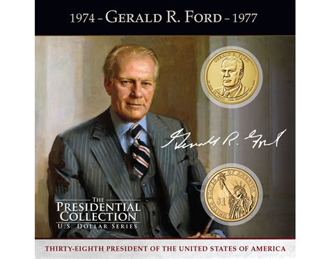 Th President Presidential Coin Series Gerald R Ford President Dollar