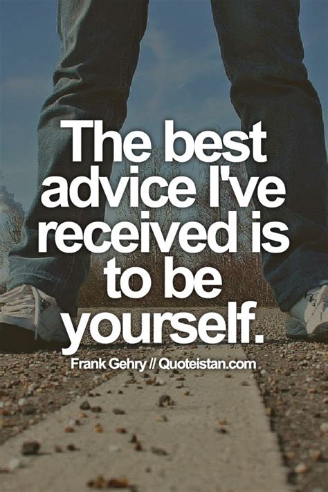 The best #advice I've received is to be yourself.