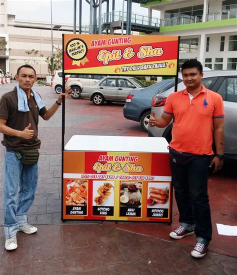 Mr matrial booth portable siap kirim ke seluruh indonesia assalamualaikum untuk cara info. Stall Burger - Stall Lipat