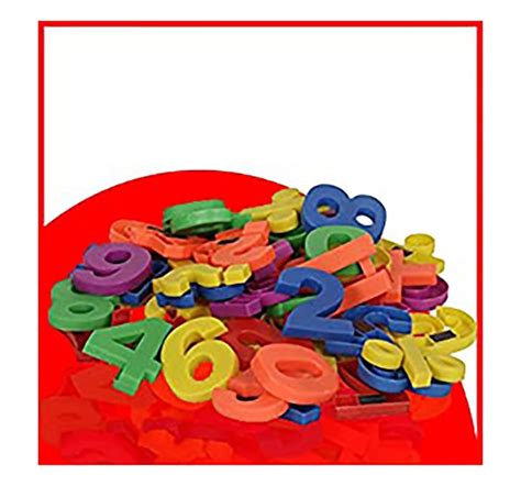 Shop Comdaq Multi Color Magnetic Numbers 56 Pcs Early Learner Toy For