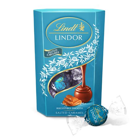 Buy Lindt Lindor Salted Caramel Milk Chocolate Truffles Box Approx 16 Balls 200g Chocolate