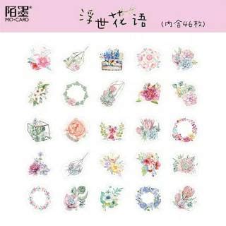 Selain bagian depan ada juga cover bagian belakang buku yang isinya terdiri dari. Flower Stiker Jurnal Gambar Bunga // Journal Sticker ...
