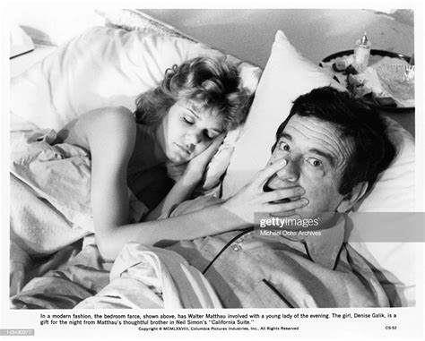 Walter Matthau In Bed With Denise Galik As A Lady Of The Evening In