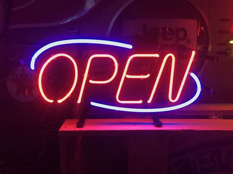 Open Sign / Open Neon Signs / Open Light Up Signs / Light Up Open Signs / Business Sign 