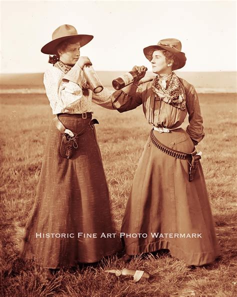 Old West Cowgirls Ranchers Vintage Photo Guns Whiskey 8x10 21593