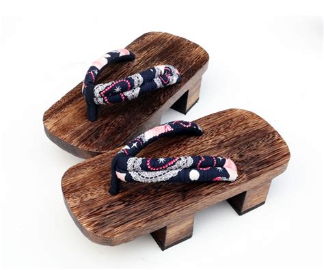 women lady wooden clogs japanese geta wood sandals flip flops slippers cosplay cosplay bleach