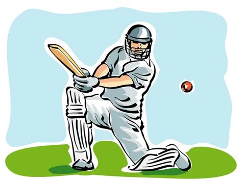 ᐈ Cricket Cartoon Stock Animated Royalty Free Cartoon Cricket Player
