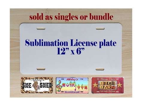 Sublimation License Plate Blanks Wholesale 12 X 6 Buy Singles