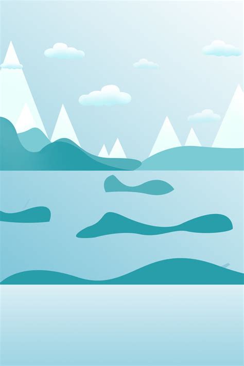 Cartoon Lake And Mountains Here You Can Explore Hq Mountain Landscape