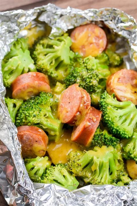 This will allow your meal to steam when in the oven. Sausage Broccoli Cheddar Foil Packs (keto + low carb ...