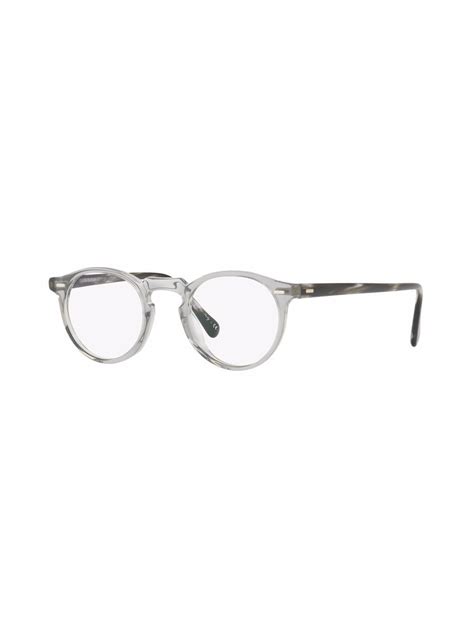 Oliver Peoples Gregory Peck Round Frame Glasses Farfetch