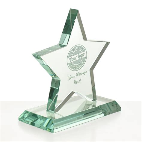 Personalised Glass Star Trophy Award