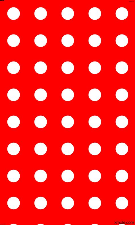 Wallpaper Dots Red White Spots Polka Ff0000 Ffffff 225 143px 308px