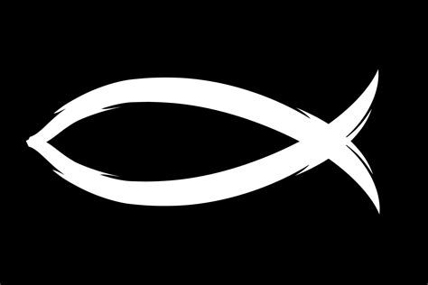 Christian Fish Symbol ΙΧΘΥΣ Ichthys Vinyl Decal 55 X 2 Etsy Ireland